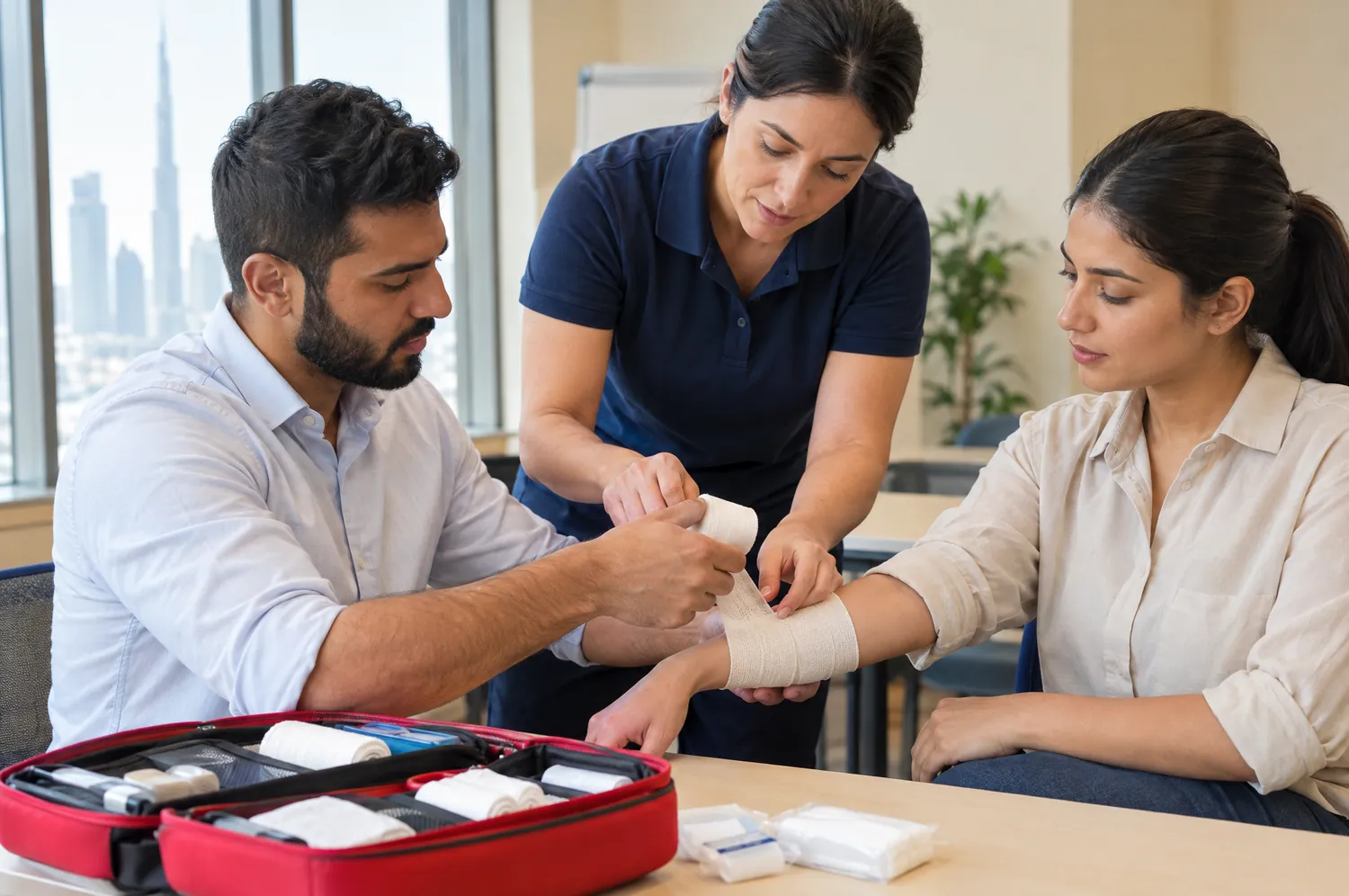 First aid training